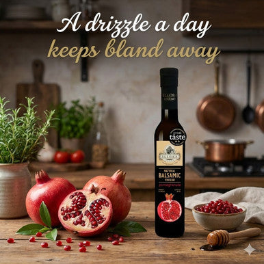 Ellora Farms, Pomegranate Infused Thick Balsamic Vinegar, Product of Crete, Greece, 8.5 oz