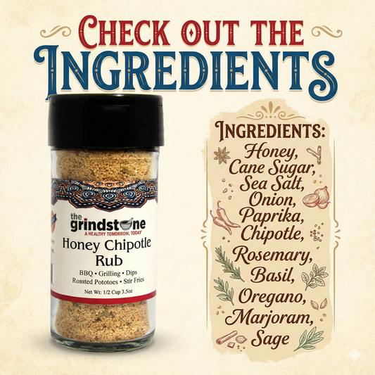 Combo Pack, Honey Chipotle Rub & Roasted Vegetable Seasoning, Perfect for Chicken, Pork, Vegetables, BBQ, Stir-Fries, Glass Bottle, Pack of 2