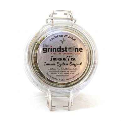 Organic ImmuniTea, Caffeine Free Herbal Infusion, Wellness Tea Collection, 1 oz. Jar