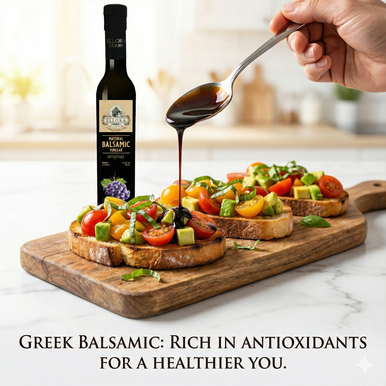 Ellora Farms, Plain Natural and Orange Infused Balsamic Vinegar, Combo Pack, Greece, 8.5 oz. Each