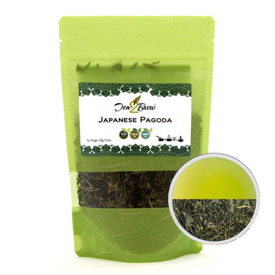 Tea2Brew Japanese Pagoda, Sencha Green Tea, 3.5 oz