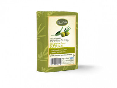 Traditional Olive Oil Soap Natural Aroma, All Natural, Fragrance Free, Made in Ancient Crete, Greece, 3.50 oz.