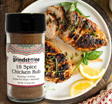 Combo Pack, 18 Spice Chicken Rub, Salt Free & Moroccan Chicken Spice Rub, Vegetables and Chicken dishes, Non GMO & MSG Free Spice, Glass Bottle, Pack of 2