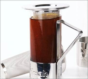 Dilmah, Tea Glass with Stainless Steel Strainer and Infuser for Loose Tea Brewing with Lid, Dishwasher Safe, 220 ml