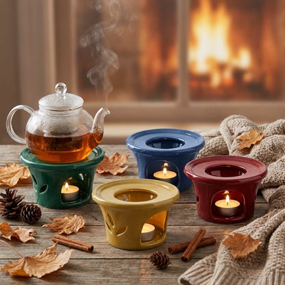 Teapot Warmer, Porcelain, Chocolate Brown
