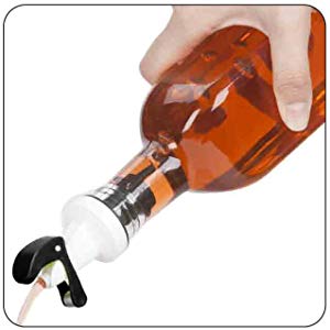 Ellora Farms, Apollo Chef Pourer, Magnetized Gravity Closing Spout, Perfect for Oil, Vinegar or Wines (Black)