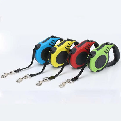 Pawspire Signature Retractable Leash, Smooth One-Touch Locking, Ergonomic Grip, 3M (10 feet) Heavy-Duty Nylon Strip, (Yellow)