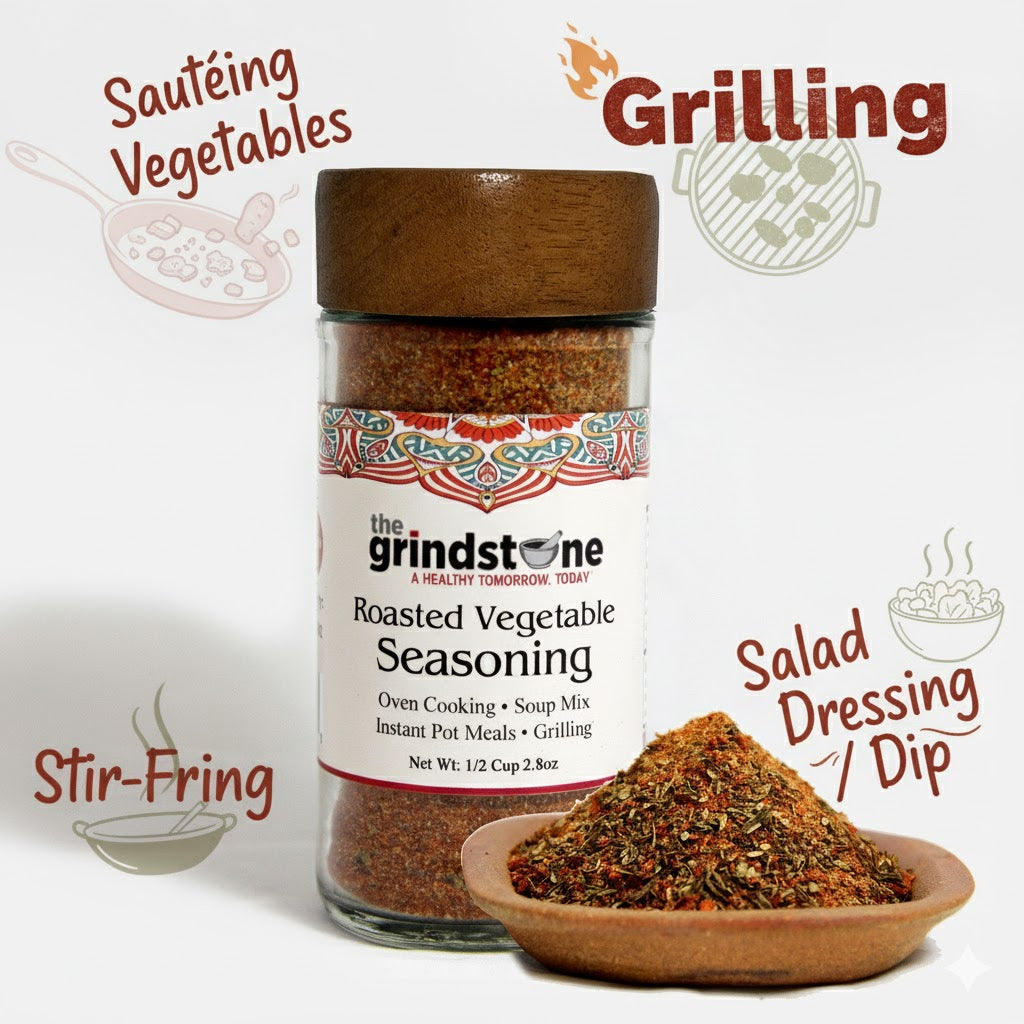 Combo Pack, Honey Chipotle Rub & Roasted Vegetable Seasoning, Perfect for Chicken, Pork, Vegetables, BBQ, Stir-Fries, Glass Bottle, Pack of 2