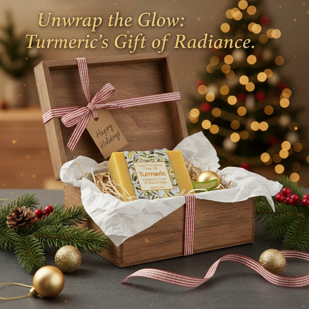 Olive & Turmeric Soap, Extra Fine Soap, Intensive Care, Made with Real Olive Oil, 125g Each Bar