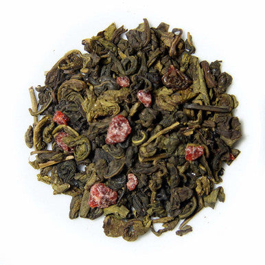 Fruits of Eden Tea, Loose Leaf Green Tea with Berry Fruits, Vanilla, and Cream, Designer Resealable Pouch, 3.52 oz.