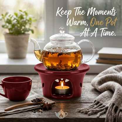 Teapot Warmer, Porcelain, Chocolate Brown