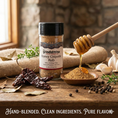 Combo Pack, Honey Chipotle Rub & Roasted Vegetable Seasoning, Perfect for Chicken, Pork, Vegetables, BBQ, Stir-Fries, Glass Bottle, Pack of 2