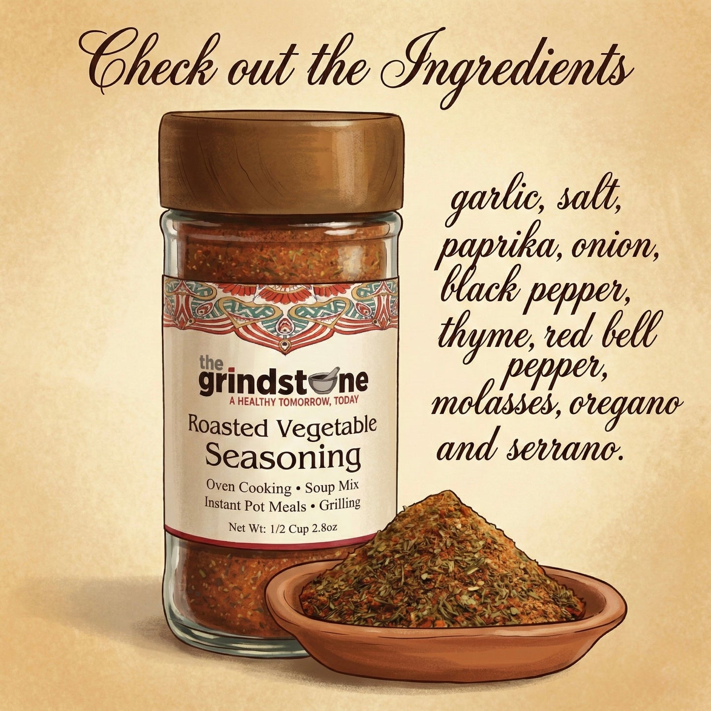 Combo Pack, Honey Chipotle Rub & Roasted Vegetable Seasoning, Perfect for Chicken, Pork, Vegetables, BBQ, Stir-Fries, Glass Bottle, Pack of 2