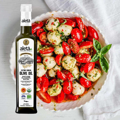 Aleta Organic & Single Estate PDO Extra Virgin Greek Olive Oil, Traceable EVOO, Kosher, Great Taste Award, 17 oz. (500ml) Bottle