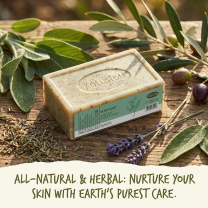 Sage Leaf & Sage Extract, Olive Soaps with Natural Herbs, Made in Greece, 7.05 oz
