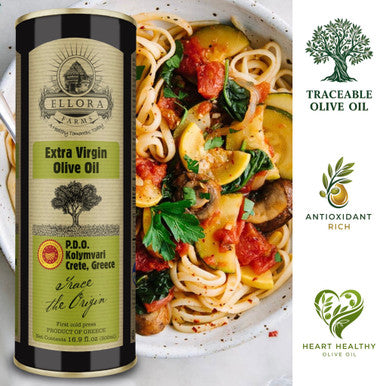 Ellora Farms PDO Single Estate Greek Extra Virgin Greek Olive Oil, 500 ml tin & 250 ml bottle Combo