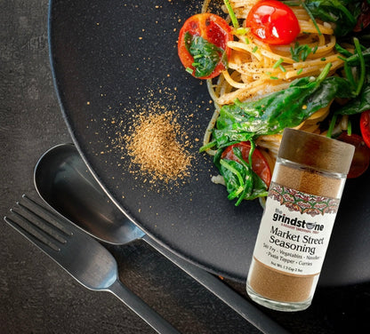 Market Street Seasoning, Salt-Free, Street-Food Inspired Spice Blend, Stir-Fry, Noodles, Seafood, Veggies & Grilling, 2.8 oz Glass Jar, Pack of 2