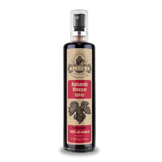 Ellora Farms, Balsamic Vinegar Spray Bottle, Clog Free, Single Origin, Harvested in Crete, Greece, 3.38 oz. Bottle, Single Pack
