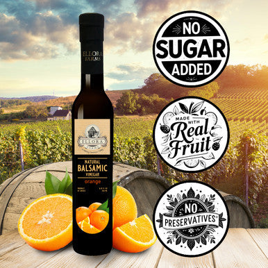 Ellora Farms, Raspberry and Orange Infused Balsamic Vinegar, Combo Pack, Greece, 8.5 oz. Each