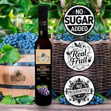 Ellora Farms, Original Plain Thick Balsamic Vinegar, Great Taaste Award Winner, Product of Crete, Greece, 8.5 oz