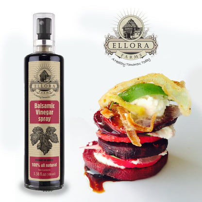 Ellora Farms, Balsamic Vinegar Spray Bottle, Clog Free, Single Origin, Harvested in Crete, Greece, 3.38 oz. Bottle, Single Pack