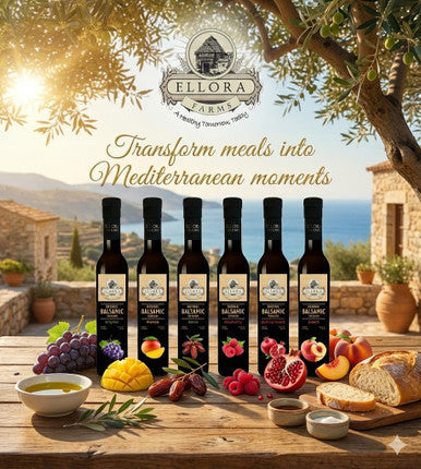 Ellora Farms, Raspberry Infused Thick Balsamic Vinegar, Product of Crete, Greece, 8.5 oz