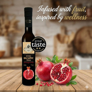 Ellora Farms, Pomegranate and Date Syrup Infused Balsamic Vinegar, Combo Pack, Greece, 8.5 oz. Each