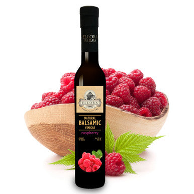 Ellora Farms, Raspberry Infused and Natural Plain Balsamic Vinegar, Combo Pack, Greece, 8.5 oz. Each