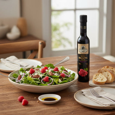 Ellora Farms, Raspberry Infused Thick Balsamic Vinegar, Product of Crete, Greece, 8.5 oz