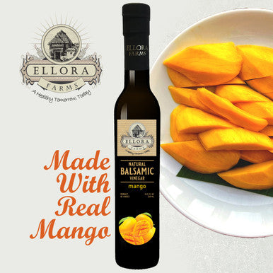 Ellora Farms, Mango Infused Thick Balsamic Vinegar, Product of Crete, Greece, 8.5 oz