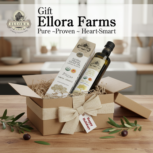 Ellora Farms, Certified Organic & Single Estate PDO Greek Extra Virgin Olive Oil, Gold Medal Winner, 17 OZ Bottle, Pack of 2