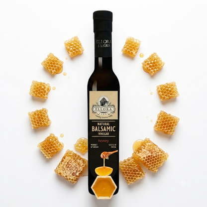 Ellora Farms, Greek Honey Infused Thick Balsamic Vinegar, Product of Crete, Greece, 8.5 oz