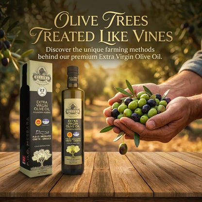Ellora Farms, Award-Winning Extra Virgin Olive Oil, PDO Messara Valley, Crete Greece, Kosher, Bottle in box, 17 FL oz, Pack of 2