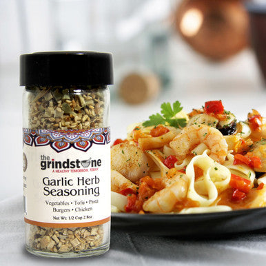 Garlic Herb Seasoning, Salt-Free, Enjoy with Veggies, Tofu, Pasta, Burgers, Chicken, Non GMO & MSG Free Spice, Glass Jar, 2.8 oz. each, Pack of 2
