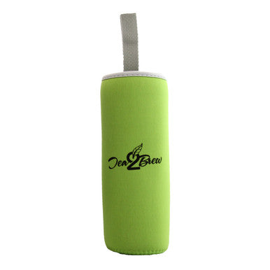 Tea2Brew, Double Walled On-the-Go Glass Tea Infuser, Sleeve only - Green