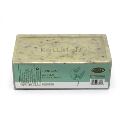 Sage Leaf & Sage Extract, Olive Soaps with Natural Herbs, Made in Greece, 7.05 oz