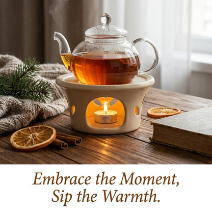 Teapot Warmer, Porcelain, Eggshell Cream