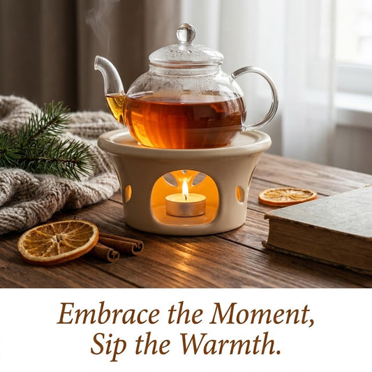 Teapot Warmer, Porcelain, Eggshell Cream