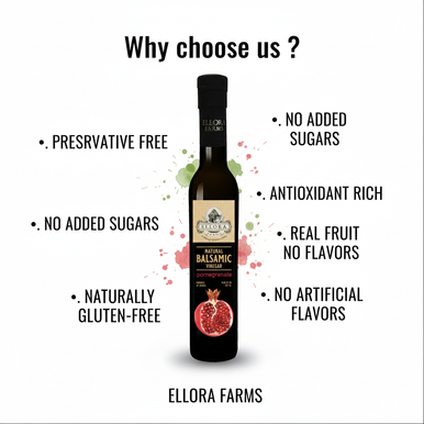 Ellora Farms, Pomegranate and Date Syrup Infused Balsamic Vinegar, Combo Pack, Greece, 8.5 oz. Each