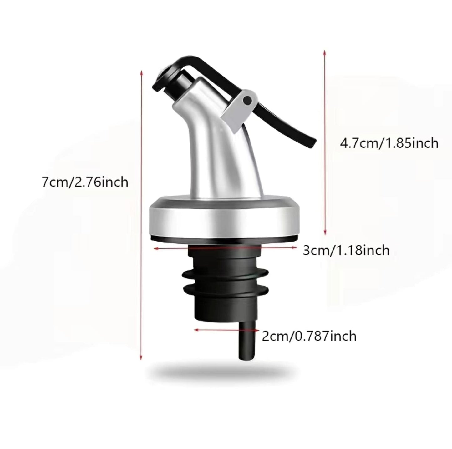 Ellora Farms, Venus Chef Pourer 1 Pk, BPA Free, Designed for Oil, Vinegar, or Dressings, Fits 16 oz bottles