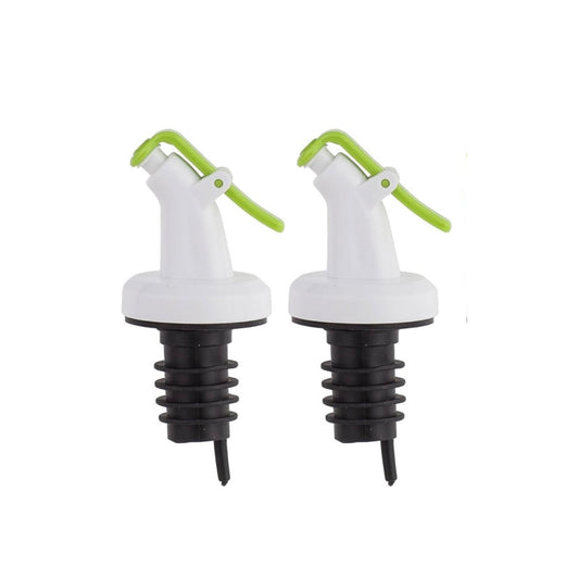 Ellora Farms, RANI Chef Pourer 2 Pk, Venus Chef Pourer, Perfect for Oil, Vinegar or Wines, Snap on Lock, Green