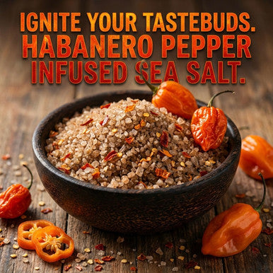 Habanero Pepper Sea Salt, Infused, 2 oz. Pouch