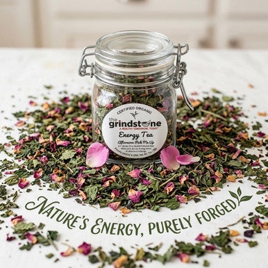 Organic Energy Tea, Caffeine Free Herbal Infusion, Wellness Tea Collection, 1.0 oz. Jar