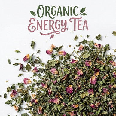 Organic Energy Tea, Caffeine Free Herbal Infusion, Wellness Tea Collection, 1.0 oz. Jar