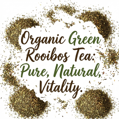 Organic Green Rooibos Tea, Caffeine Free, Wellness Tea Collection, 1.5 oz Jar