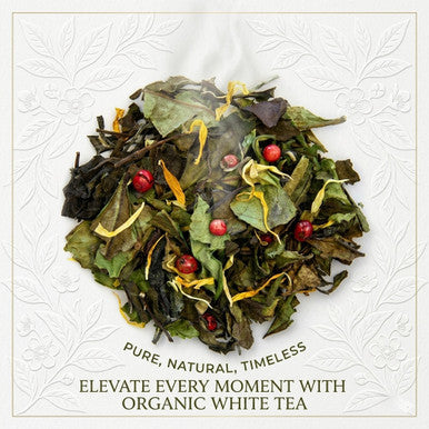 Organic White Butterscotch Tea, White Peony Tea, Dessert Tea Collection, 1 Oz Jar