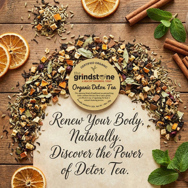 Organic Detox Tea, Green Tea with Natural Fruits and Spices, Wellness Tea Collection, 1.8 Oz Jar