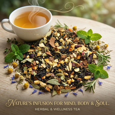 Organic Detox Tea, Green Tea with Natural Fruits and Spices, Wellness Tea Collection, 1.8 Oz Jar