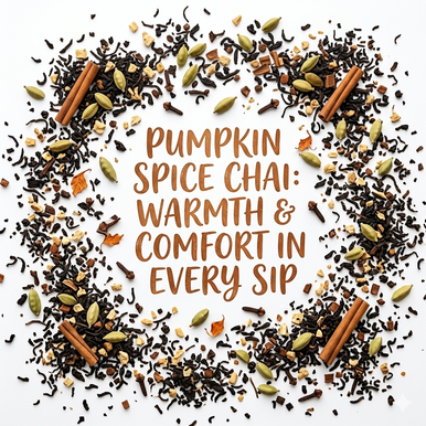 Organic Pumpkin Spice Chai Tea, Dessert Tea Collection, 2 oz. Jar