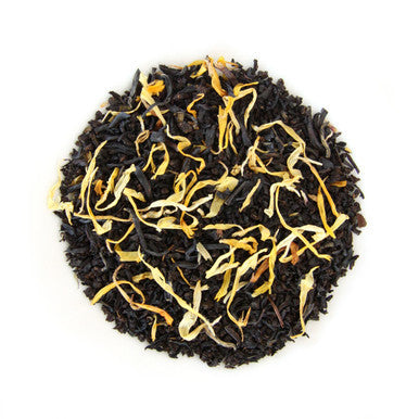 ORGANIC SUMMER PEACH TEA | Black Tea with Natural Peach Flavor | Dessert Tea Collection | 2 oz. Jar